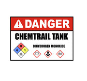 Chemtrail Tank, Chemtrail Decal, Aviation Decal, Warning Chemtrails, Chemtrail Conspiracy, Aircraft Decal, Aviation Sticker, Jeep Sticker