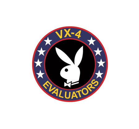 Squadron Decal-Aviation Decal-USN Decal-Aviation Sticker-Military Sticker-Aircraft markings decal-Playboy bunny-black bunny-vx4 decal