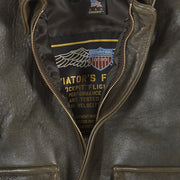 100 Mission A2 Flight Jacket-Flight Jacket-Leather Flight Jacket-USAF Jacket-Cockpit USA-Pilot flight jacket - Leather flight jacket - aviator jacket - Sierra Hotel Aeronautics