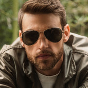Randolph Engineering Concorde - 23K Gold & American Grey Polarized worn by pilot