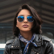 Randolph Engineering Aviator - Matte Chrome & Atlantic Blue