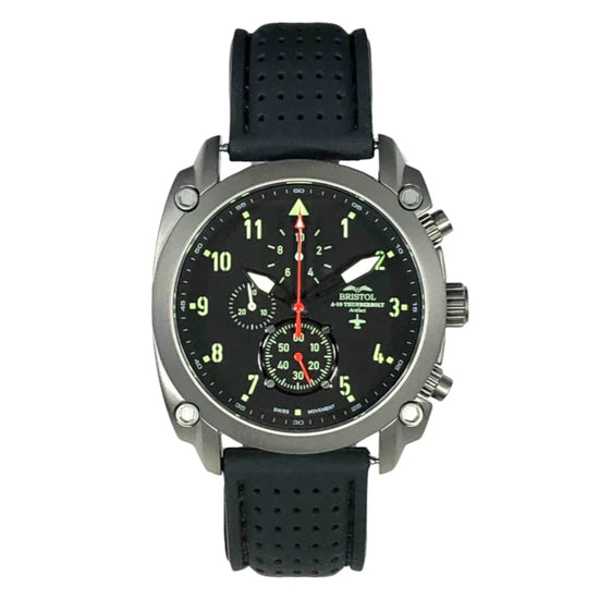 A-10 Thunderbolt Tribute - Gunmetal Finish - Silicone Band - dial face 