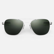 Randolph Engineering Aviators - Matte Chrome & AGX - front view