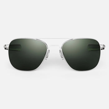 Randolph Engineering Aviators - Matte Chrome & AGX - front view