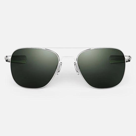Randolph Engineering Aviators - Matte Chrome & AGX - front view