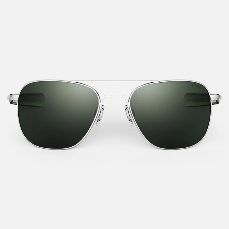 Randolph Engineering Aviators - Matte Chrome & AGX - front view