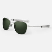 Randolph Engineering military Aviators - Matte Chrome & AGX - side view