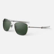 Aviator Sunglasses - Gunmetal & AGX side view