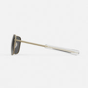 Class A Aviator - Desert Sand & American Gray Sunglasses on a white background - side view