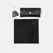 Class A Aviator - Military Aviator Sunglasses  Black leather pouch, wallet, and dogtags