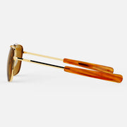 Randolph Engineering Aviator II pilot sunglasses -  American Tan  Polarized - side view