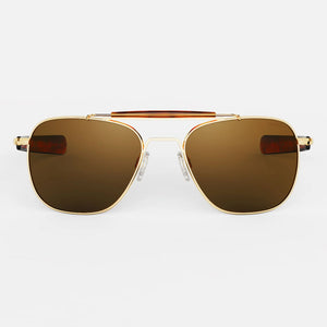 Randolph Engineering Aviator II - 23K Gold & American Tan Polarized