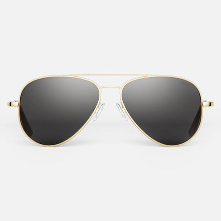 Randolph Engineering Concorde - 23K Gold & American Grey Polarized - Front View