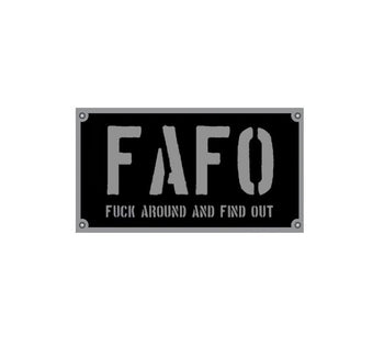 FAFO decal-fuck around and find out-funny aviation moral sticker
