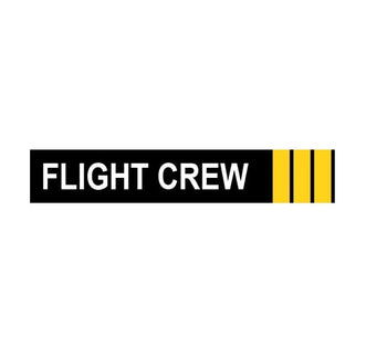 FIrst Officer Flight Crew Luggage Tag-Airline Decal