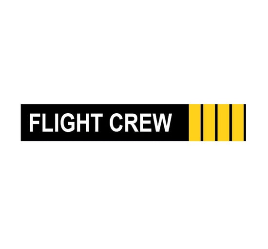 Flight Crew Luggage Tag - Flight Crew Decal - Airline Sticker