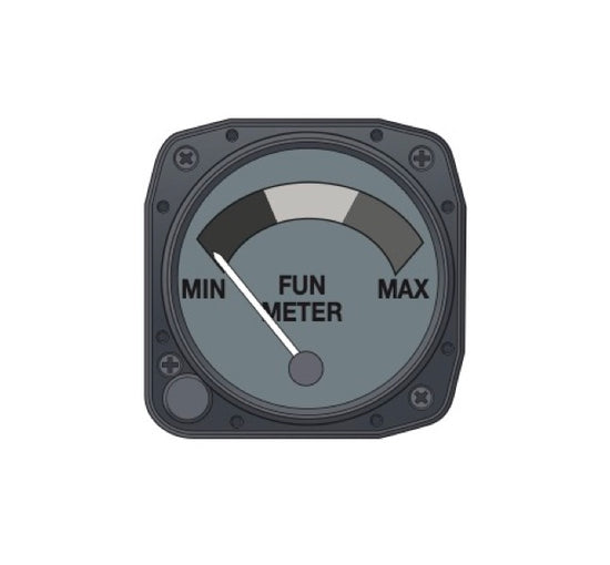 Min Fun Meter-Funny Aviation decal