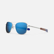 Aviator - Gunmetal & Atlantic Blue - side view