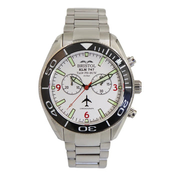 747 Tribute - Stainless Steel - White Dial watch face