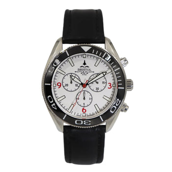 Space Shuttle Atlantis - White Dial - Leather Band - watch face