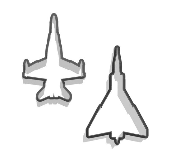 RCAF CF18 and Avro Arrow Cookie Cutter - Aircraft Cookie Cutter 