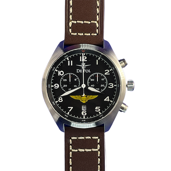 “Wings of Gold” Chronograph Pilot Watch - aviator watch