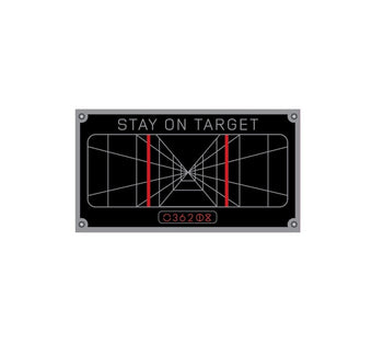 Stay on Target Decal - Star Wars trench run