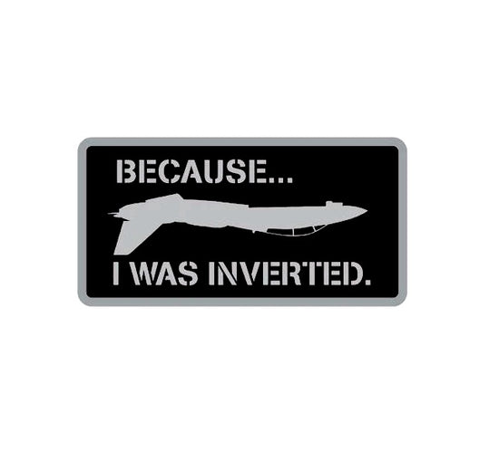 Because I was Inverted F-14 Tomcat  Decal 
