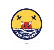 USN Decal-Navy Squadron Decal - United States Navy Decal - USN Squadron Decal - Aircraft markings Decal - USN Sundowners - Sundowners Navy Squadron Decal - Military Decal - Aviation Sticker - USN Decal - Military Aircraft sticker - Aircraft markings - Squadron Decal