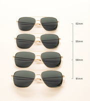Randolph Engineering Aviator sunglasses size chart