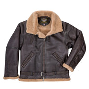 RAF Fighter Weight Sheepskin Bomber Jacket front view - WW2 jacket