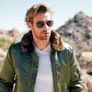 Randolph Engineering Aviators - Gunmetal & AGX worn by pilot