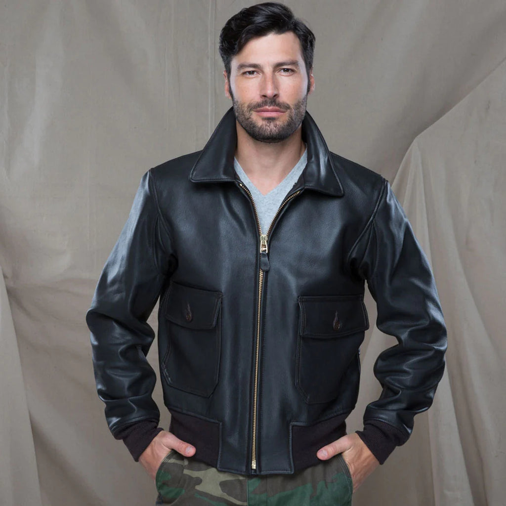 G-1 Flight Jacket with Removable Collar – Sierra Hotel Aeronautics