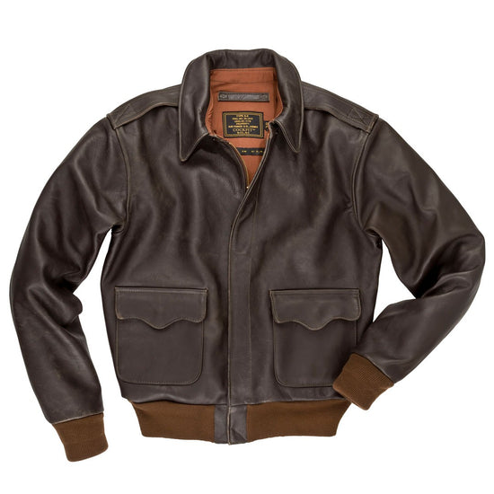 40th Anniversary A-2 Flight Jacket - front view of military jacket