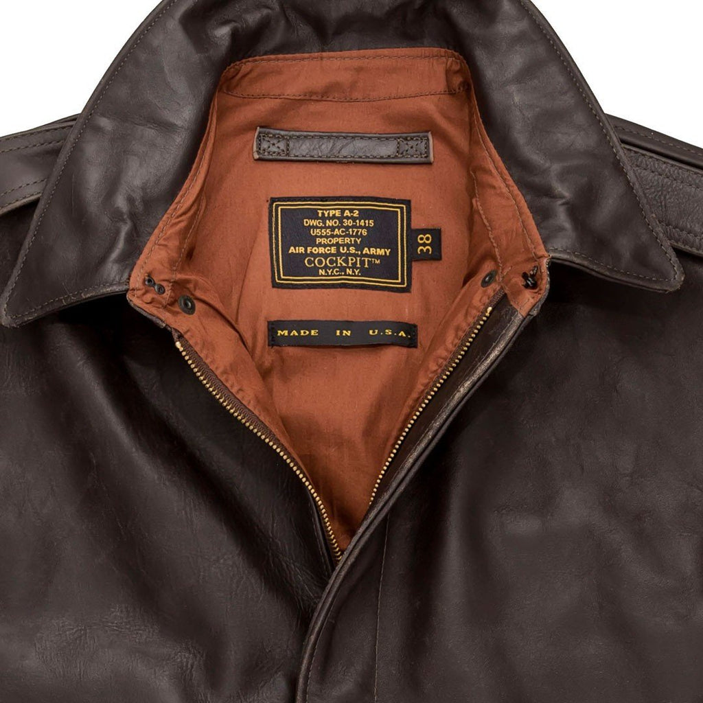 40s Type A-2 leather flight jacket ジャケットたこてつのメンズ