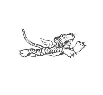AVG Flying Tigers Decal-AVG Flying Tigers sticker-US Aircraft Markings-USAF Markings-Military Markings-aircraft markings-Military Aircraft Markings-WW2 Markings-Aircraft decals-Aviation Decals-Aviation Stickers