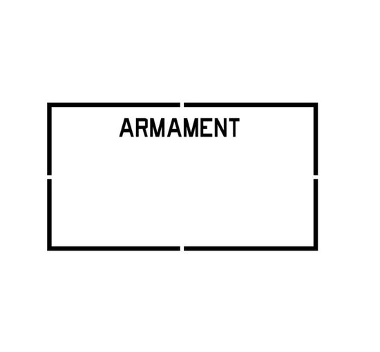 Armament Panel aircraft marking decal-Aircraft Marking