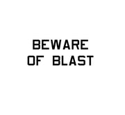 Beware Of Blast-Military Decal-Aviation Decal-Aircraft Sticker-Aircraft Markings-Squadron Markings-Aviation Sticker-Military Aircraft Decal
