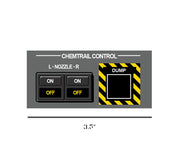 Chemtrail Control Panel-Chemtrail Switch-Military Decal-Aviation Decal-Aircraft Sticker-Aircraft Markings-Aviation Sticker-Military Aircraft Decal - Cockpit Placard - Flight Deck Decal - Sierra Hotel Aeronautics - Funny Aviation Decal - Funny Aviation Sticker