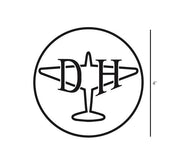 Aviation Decal - de Havilland Aircraft Company - de Havilland Aircraft Company decal - Retro Aviation Decal - Aviation Sticker - Aircraft Markings - Aviation Logo - Retro Aviation Logo - Aircraft sticker - Aviation History Decal  Edit alt text
