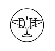 Aviation Decal - de Havilland Aircraft Company - de Havilland Aircraft Company decal - Retro Aviation Decal - Aviation Sticker - Aircraft Markings - Aviation Logo - Retro Aviation Logo - Aircraft sticker - Aviation History Decal 