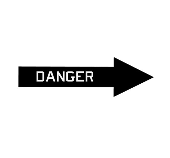 Danger Arrow-Aircraft Warning-Aircraft Marking Decal-Aviation Saftey Decal-Aviation Decal-Aviation Sticker-Military Decal-Military Aircraft Sticker-Aircraft decals-Military Aircraft Markings
