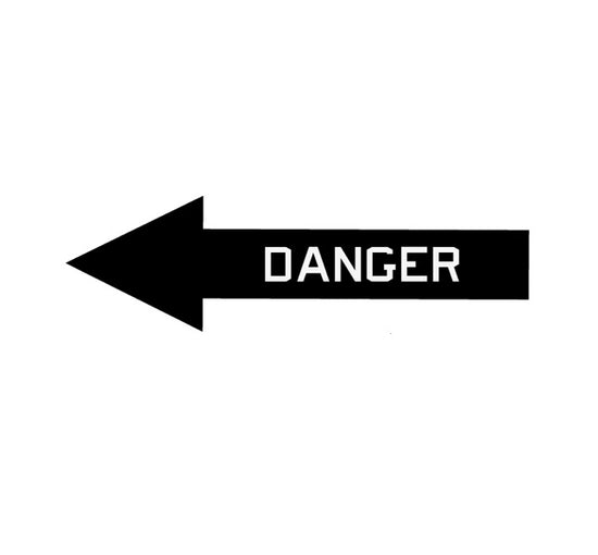 Danger Arrow Decal-Aircraft Marking Decal- Aviation Saftey Decal-Aviation Decal-Aviation Sticker-Military Decal-Military Aircraft Sticker-Aircraft decals-Military Aircraft Markings
