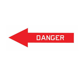 Danger Arrow Aircraft Warning Decal-Aircraft Marking Decal