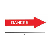 Danger Arrow-Aircraft Warning-Military Decal-Aviation Decal-Aircraft Sticker-Aircraft Markings-Aviation Sticker-Military Aircraft Decal - Red Arrow - Red Danger Arrow
