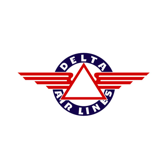 Delta Airlines Vintage Airline Logo Decal-Aircraft Marking-Aviation Decal-Aviation Sticker-Airline Sticker-Airline logo