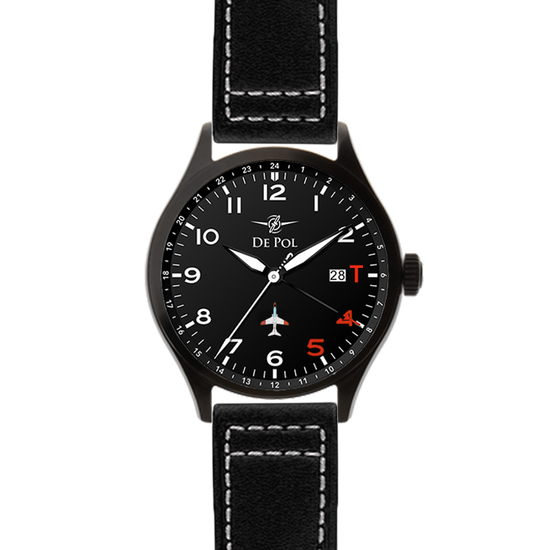 Depol T45 Goshawk Aviator Watch - dial detail