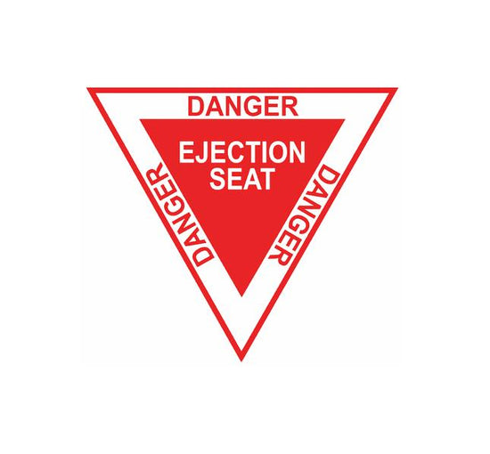 Military Ejection Seat Aircraft Markings-Aviation Decal