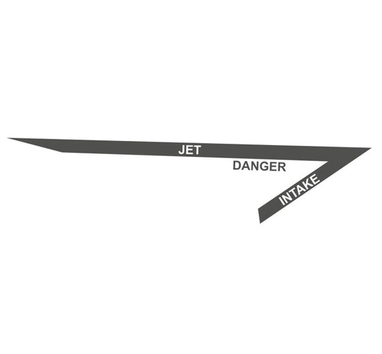 F14 Decal-Jet Intake Decal-F-14 Tomcat Danger Jet Intake Decal-Aircraft markings-Military Aircraft Markings-Aircraft decals-Aviation Decals