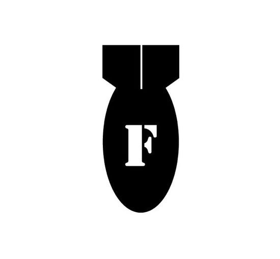 F Bomb Decal-Funny aviation Decal-Aviation Decals
